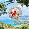 Cardinal Wind Spinner. 3D Metal, No Power Needed. Ideal Garden Decor Gift.