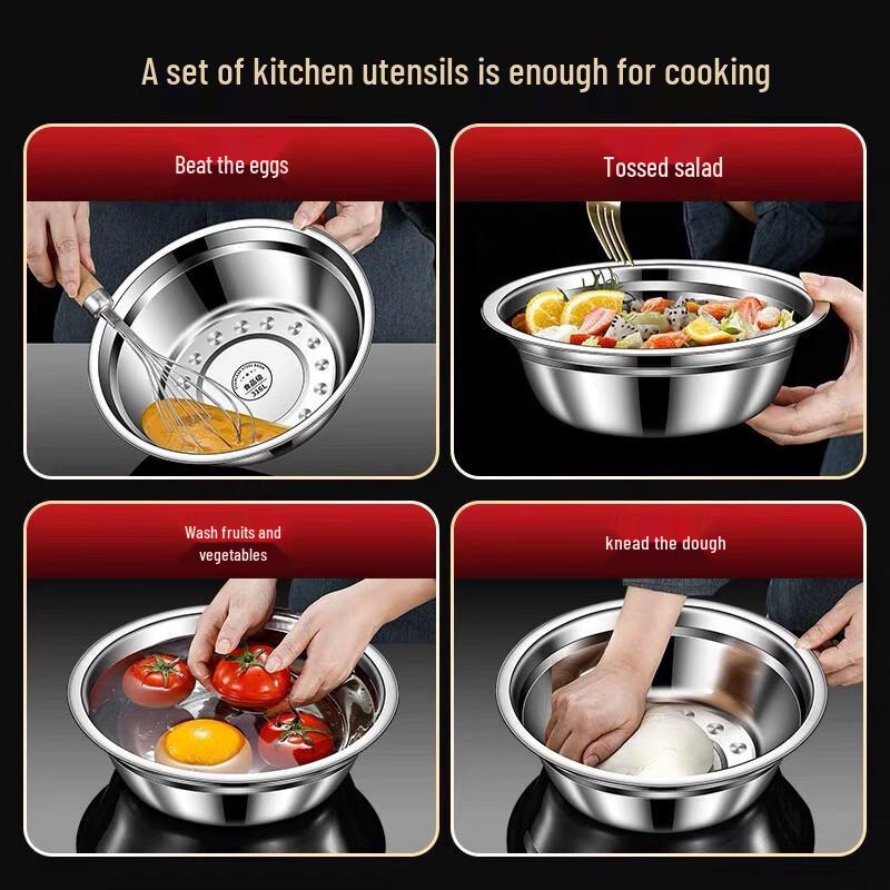 ZISIZ 316 Edelstahl Lebensmittelqualität Schüssel