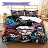 Horror Movie Pattern Bedding Quilt Set Quilt Cover Pillowcase Home Decoration Gift (1 * duvet cover + 2 * pillowcase, without core)