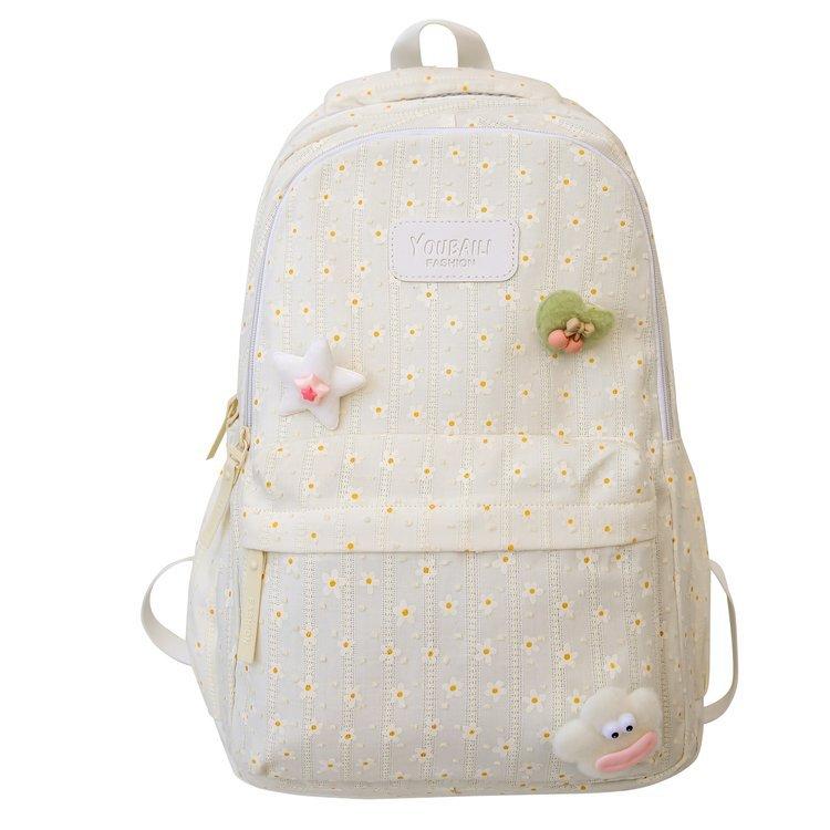 Schoolbag Korean version Japanese ins girl large capacity simple fashion versatile schoolbag junior high school student college student backpack
