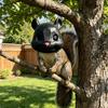 Squirrel Feeder Outdoor with Creative Simulated Head Design Durable 3D Printed Hanging Wildlife Feeding Station for House Backyard Trees and