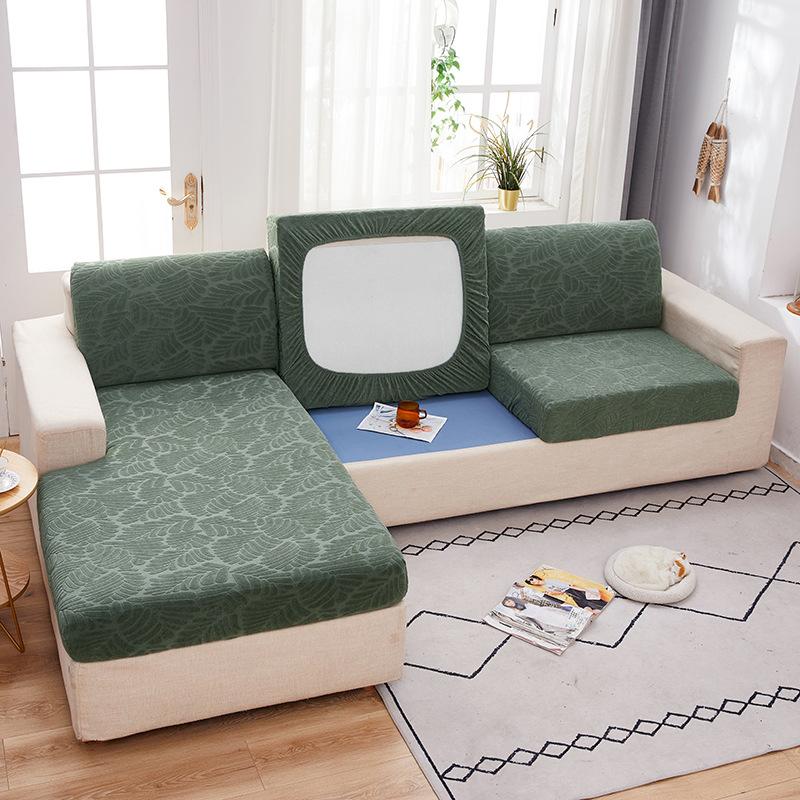 Solid Color Jacquard Sofa Seat Cover Four Seasons Universal Thickened Anti-Scratching Dust Cover All-Inclusive Non-Slip Imperial Concubine Combination