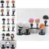 Authentic 6-piece Jujutsu Kaisen Pvc Figurine Set Toge Gojo Satoru Gojo Megumi Fushiguro Nobara Kugisaki Kechizu And Kokichi Muta 8cm Height