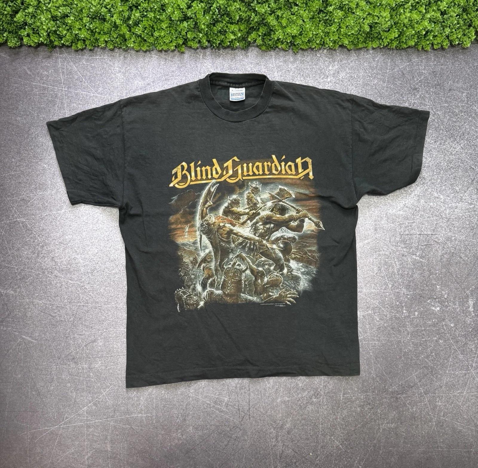 

Rare Vintage Blind Guardian t shirt 1998 Metal Band Faded L