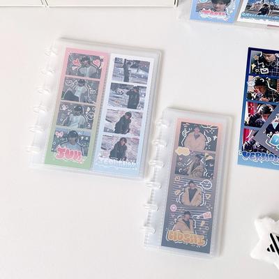 Vertical Photocards Holder Mushroom Hole Bill Storage Booklet Simple Idol Card Collection Binder
