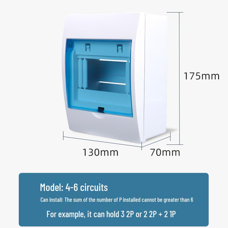 PZ30 Aufputz Wasserdichter Kunststoff MCB Kasten mit Fehlerstromschutz