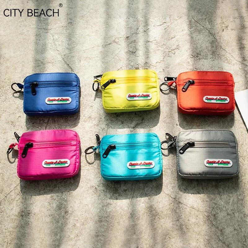 CITY BEACH Fabric Coin Purse & Mini Card Holder