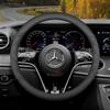 Leder Lenkradabdeckung für Mercedes Benz G500 A180 W204 W205 W210 GLC W212 W124 W219 W203 W202 W447 W169 Zubehör