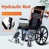 16palcový manuální invalidní vozík zesílená ocelová trubka invalidní vozík pro seniory skládací lehký pás toaletní paprskové kolo