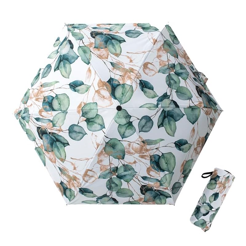 

[VITAFELICE] Vita Felice For both rain and shine art prints folding umbrella (colorful/lightweight) ladies reu-30184z (leaf)