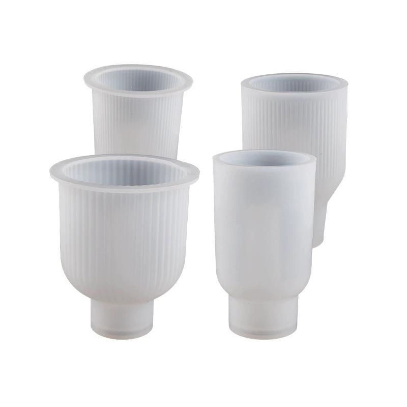 

WTEMPO 4PCS 4-Style Vase Ornaments Silicone Molds DIY Gypsum Vase Molds Creative Liquid Gule Resin Molds 4pcs белый