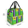 Montgomery Gator Fazbear Entertainment Insulated Lunch Bag for Women Office Cooler Thermal Food Box Tote Lunch Boxes Container