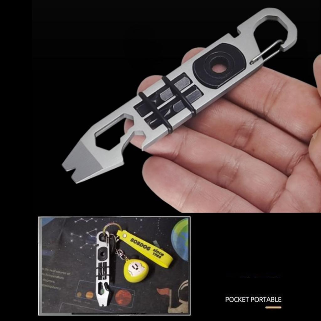 Mini EDC Pry Bar Multiple Tool with Screwdriver Tip and Opener Perfect for Camping, Traveling, and DIY Projects