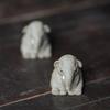QX2E Elefantenfiguren Teetier Haustier Schmuckfiguren Handgemachte Statue Tischdekorationen