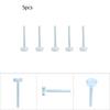 5pcs M3 Zinc Plated Carbon Steel Flat Knurled Head Bolts Thumb Screws (M3*30)