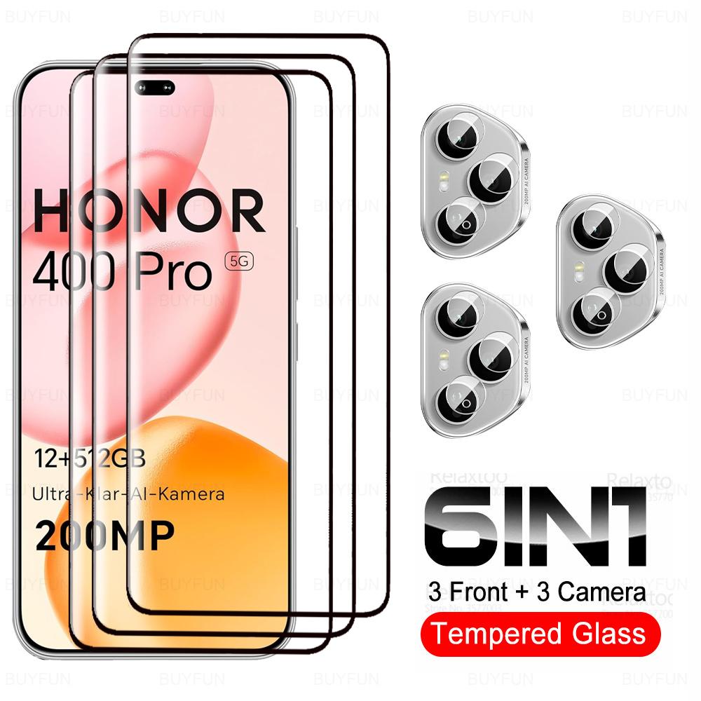 Honor400Pro Curved Glas 6To1 Camera Tempered Glass For Honor 400 Pro Honor400 Pro 400Pro 5G Global Screen Protector HD Lens Film