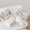 Winter Outdoor Sports Mittens for Children Cute Cartoon Printed Stroller Hand Warmers Soft Plush Lining Warm Gloves
