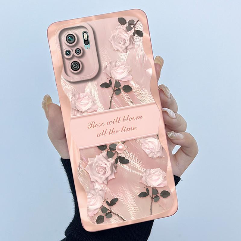 For Xiaomi Poco M5s Phone Case PocoM5s Cover Fashion Simplicity Butterfly Floral Soft Liquid Silicone Shell For Poco M 5s Fundas