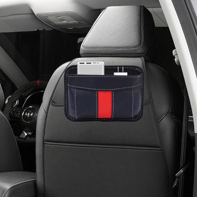 Storage Pockets For Car Adhesive PU Leather Storage Pocket Pouch Multifunctional Storage Bag Car Interior Accessories