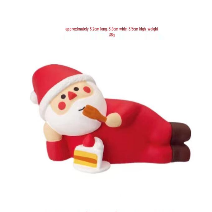 Ornamento di Natale Zakka Gatto Giapponese: Giocattolo Creativo in Resina Blind Box e Regalo Decorativo Trendy.