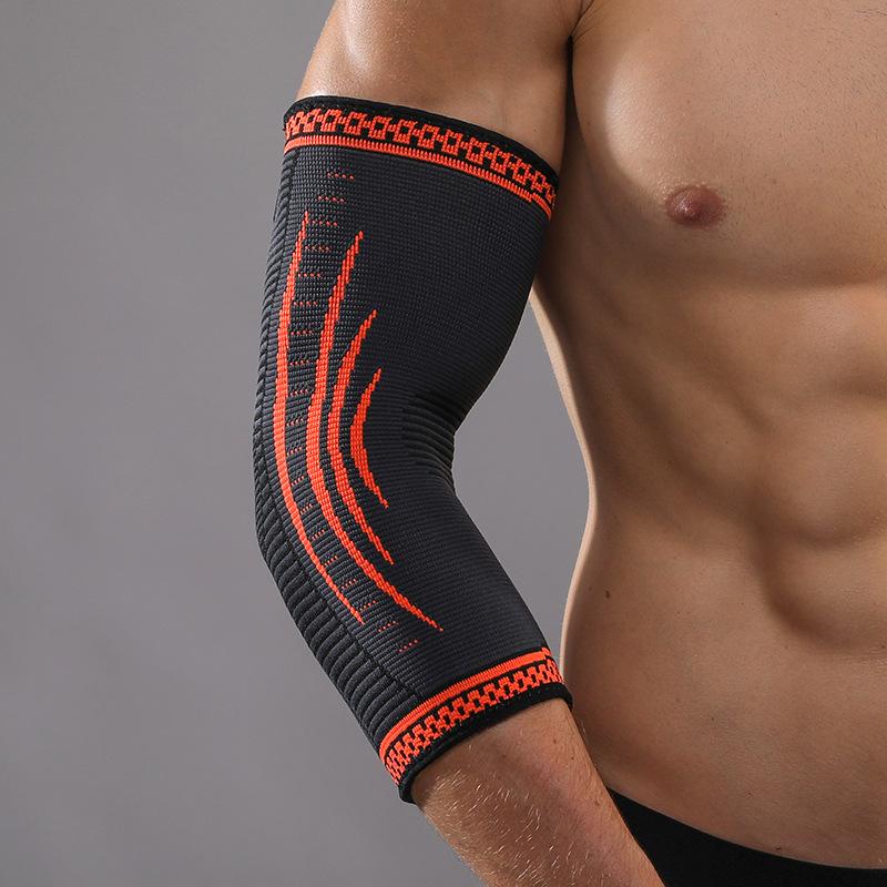Sports Elbow Pads Dumbbell Fitness Badminton Basketball Training Cycling Protection Outdoor Warm Arm Sleeve