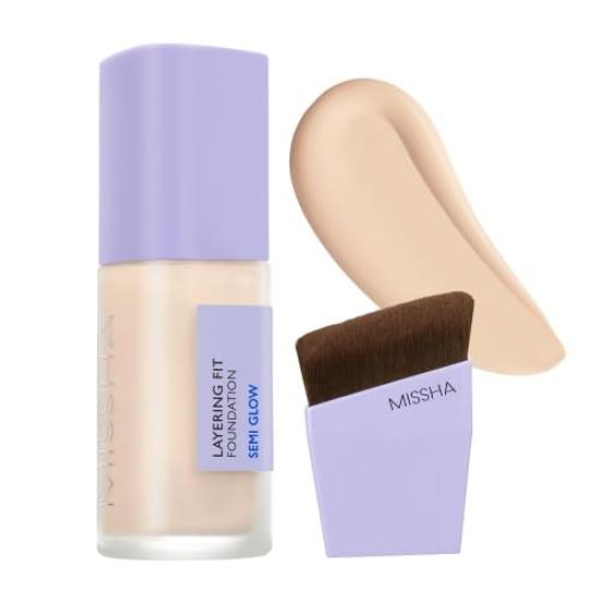 

Тональная основа MISSHA Layering Fit с [кистью Set] (№21 ЯРКИЙ, 35мл)