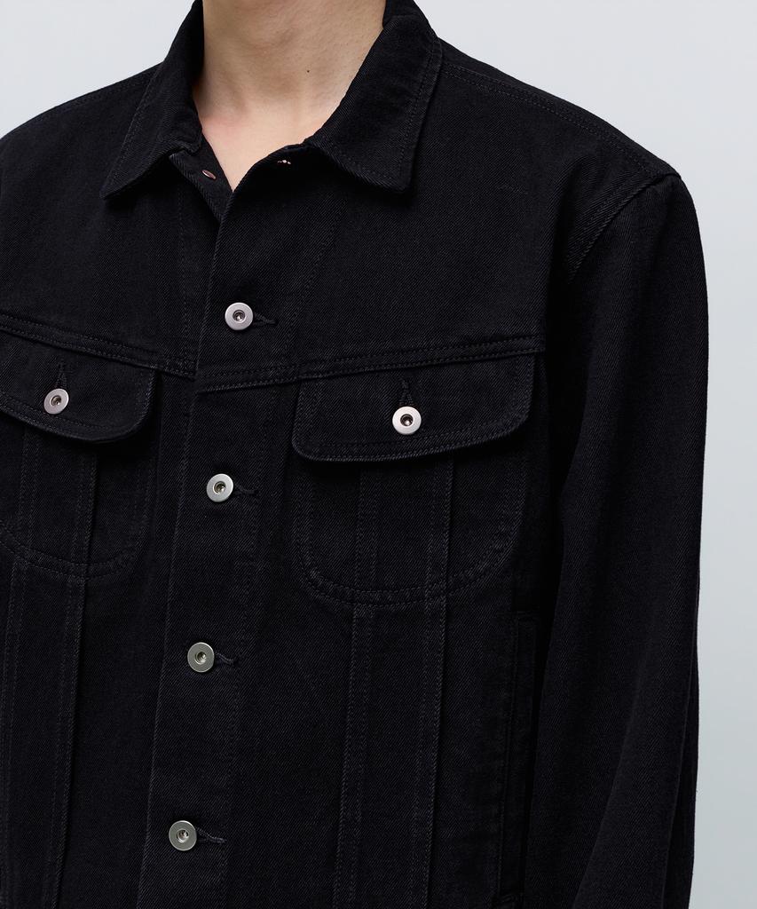 Musinsa Standard Prairie Denim Trucker Jacket [Black]