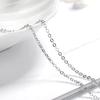 New 2ct Moissanite 925 Sterling Silver Necklace Pendant Chain Fine Jewelry for Woman Wedding Sparkling Classic Party Fashion