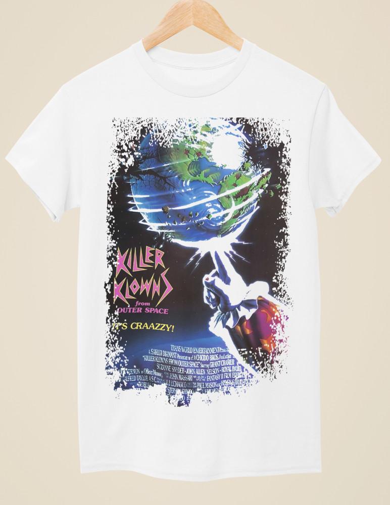 Убийственные клоуны из космоса - Футболка унисекс белая, вдохновленная постером к фильму M