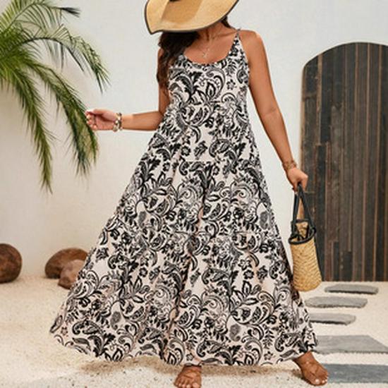 High-End Black Embroidered V-Neck Abaya Dress