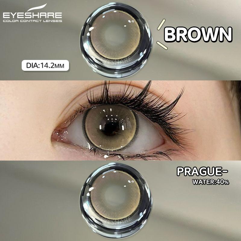 Eyeshare 1 Paar graue Farbige Kontaktlinsen natürliche Braune Linsen Puppenauge Blaue Kontakte Jährliche Schöne Make-up Augen Kontaktlinsen