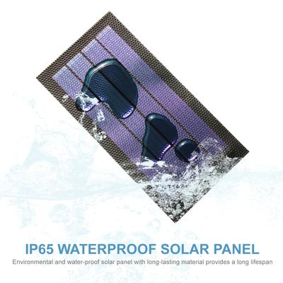 1W 6V פאנל סולארי גמיש קטן דק אמורפי סיליקון תא שמש תא שמש DIY עמיד למים קמפינג נייד