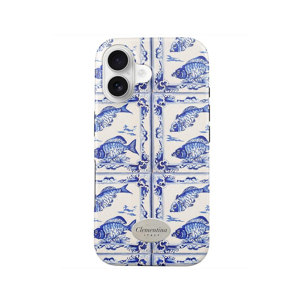 

Розкішний дитячий чохол Clmj Ocean child Pesce для iPhone 17 16 15 14 13 12 11 X XS XR Air Pro Max Plus Двошаровий задній чохол iPhone 17