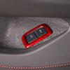 Red Carbon Car Interior Door Lock Button Frame Trim Cover For Corvette C8 +