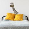 3D Cute Zebra Wall Sticker Waterproof Removable Self-Adhesive for Living Room Bedroom Home Decor