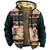 Giacca con stampa da uomo Giacca con cappuccio con cerniera e tendenza casual primaverile e autunnale