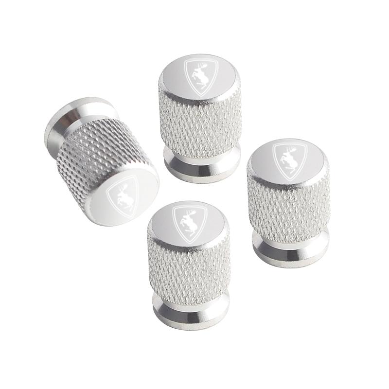 4pcs For Volvo Elk Prancing Moose Logo Ocean V40 V60 XC40 XC90 XC60 S40 Aluminum Car Wheel Tire Valve Cap Covers Tyre Rim Stem