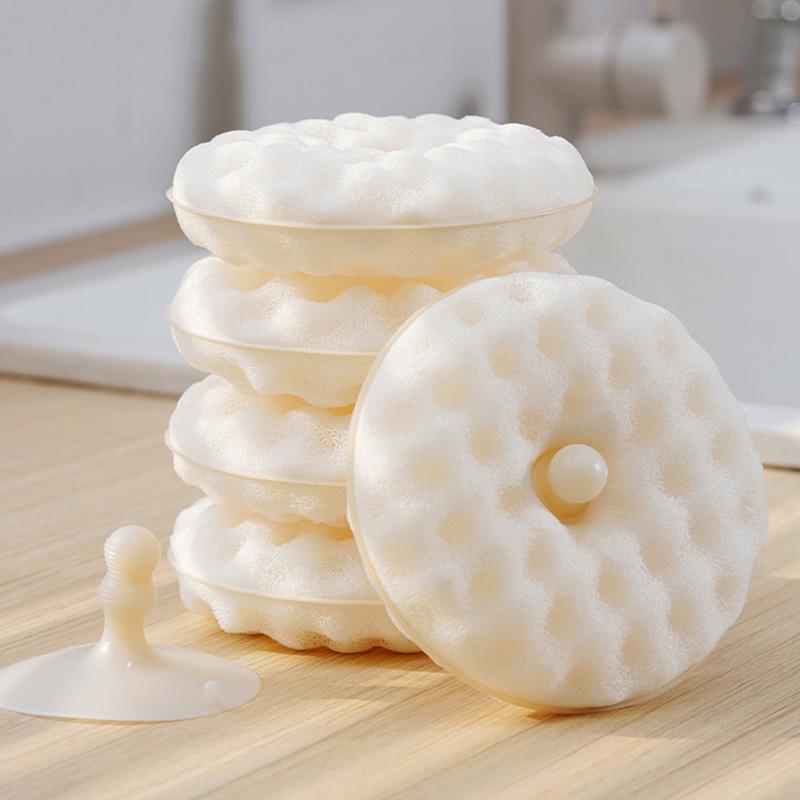 Double-Side Suction Cup Sponge Dishwashing Sponge Detachable Multifunction Dishwashing Brush Multi Surface Efficient Cleaning