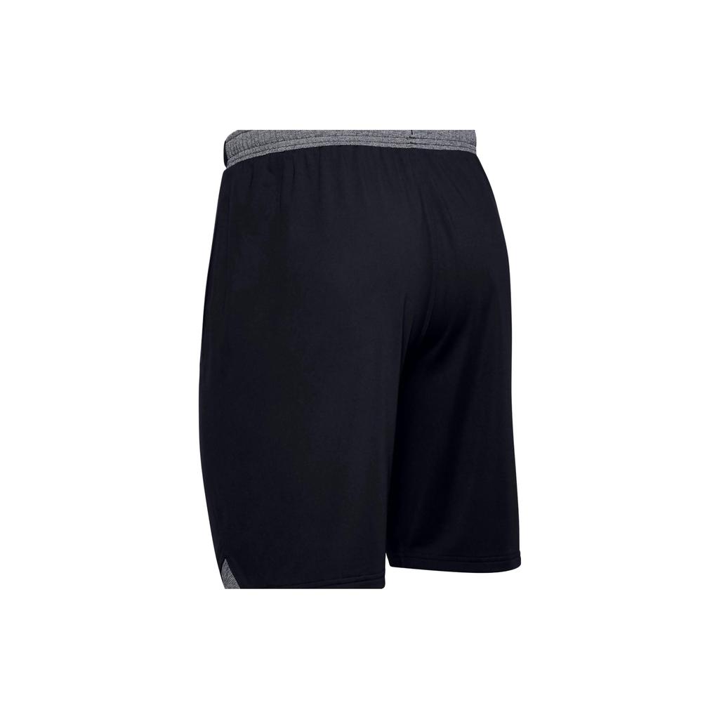 Under Armour Pantalones Cortos Rectos con Estampado de Logo Sólido para Hombre Negros 1351350-001