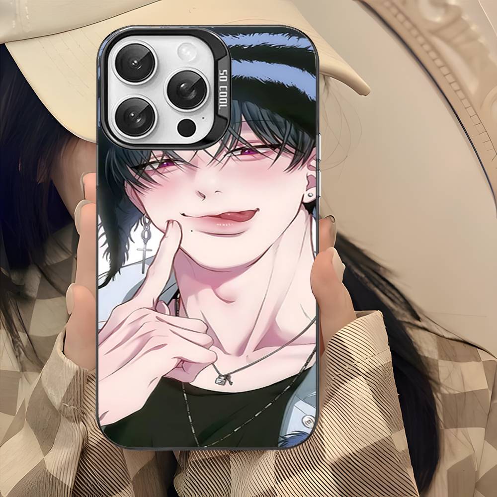 Negative Romance Bl Phone Case For IPhone 17 12 11 13 14 15 16 Pro Max Plus Silver Color Cover