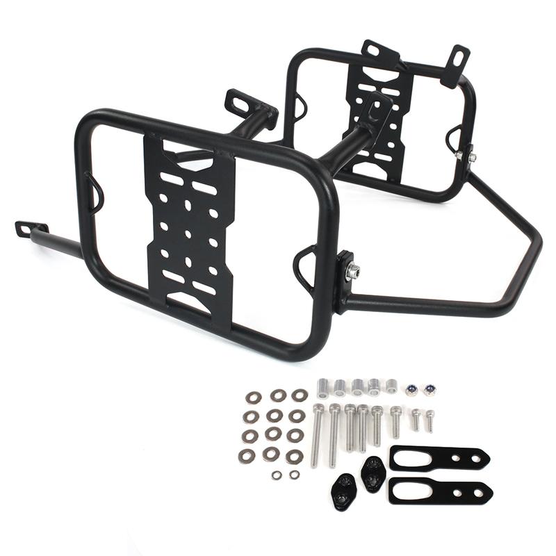 KLR 650 Side Pannier Racks Fit For KAWASAKI KLR650 2008-2018 Motorcycle Saddlebag Saddle Bag Support Guard Bars Mount Brackets