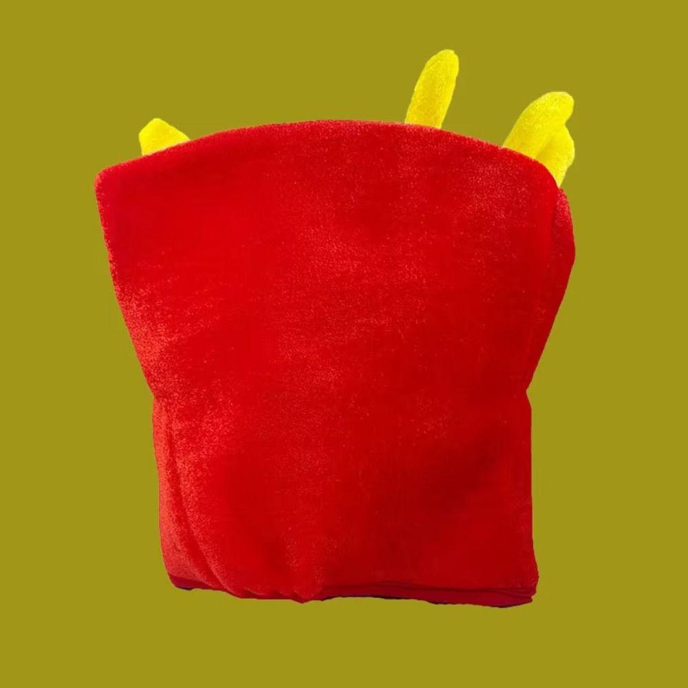 Cartoon Decorative Fries Hat Creativity Halloween Cap Novelty Photo Props Cap  Children