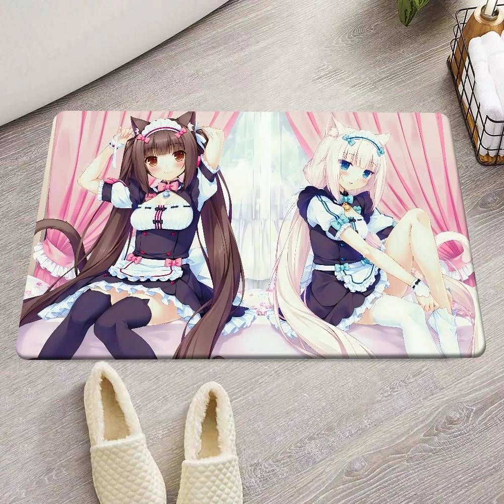 Nekopara Anime Pokojové Podložky Retro Vícenásobná Volba Obývací Pokoj Kuchyň Koberec Protiskluzová Vítací Rohožka
