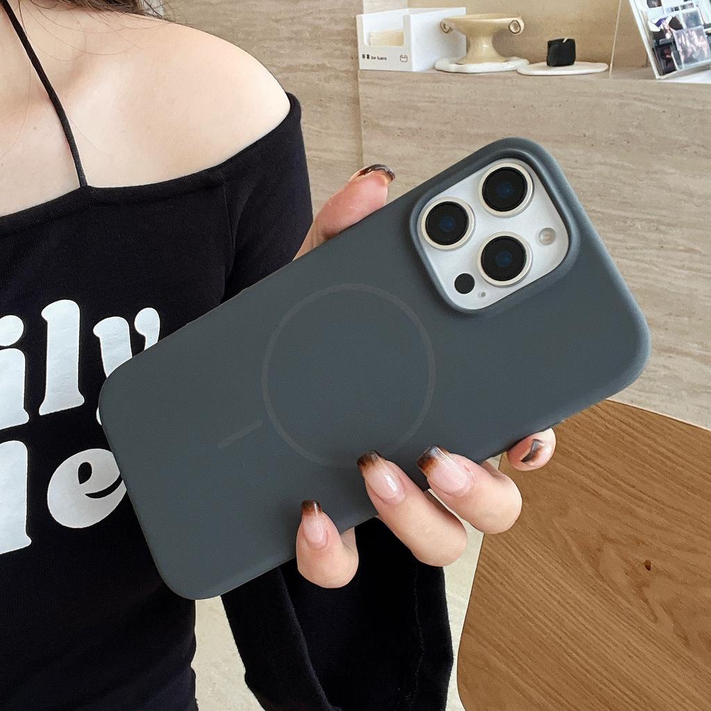 Liquid Silicone For Magsafe Case For iPhone 16 15 14 Plus 13 12 11 Pro Max Magnetic Wireless Charging Soft Cover