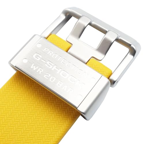 Casio Gelber Riemen, Original-Ersatzarmband für Uhr GWG-1000