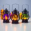 Vintage Halloween Led Lantern Lights Featuring Spooky Witches And Bats For Festive Parties