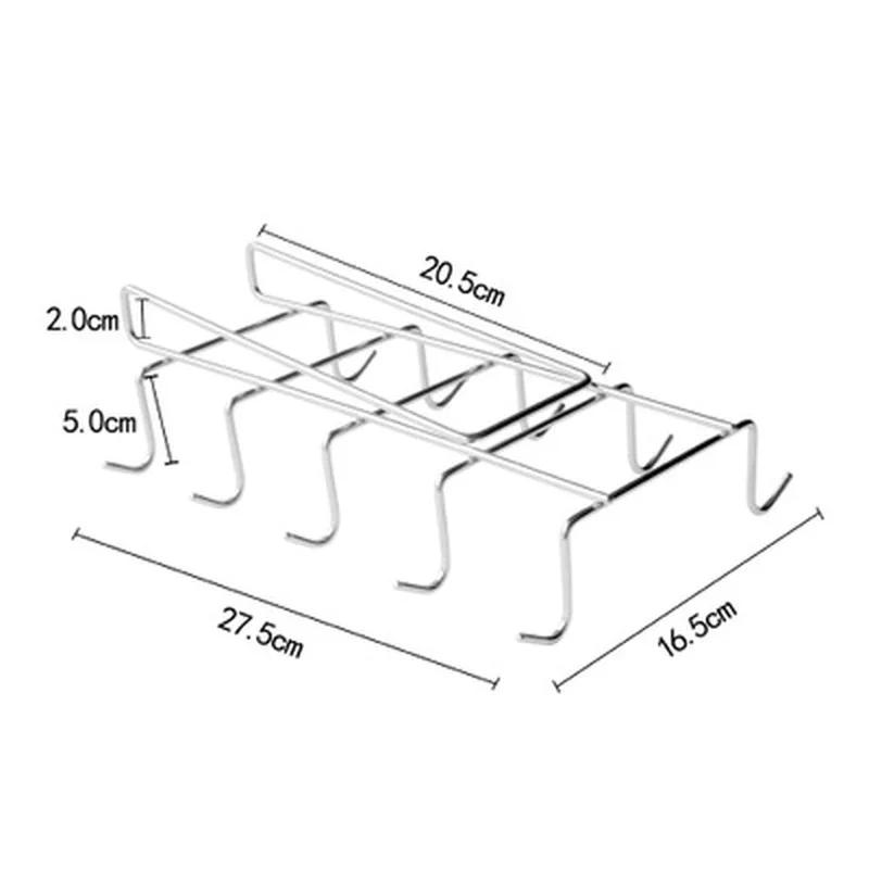 

Кухонная стойка из нержавеющей стали, подвесные держатели для шкафа, полка для кофейных и чайных чашек, подставка для сушки, удобные инструменты, аксессуары, принадлежности A