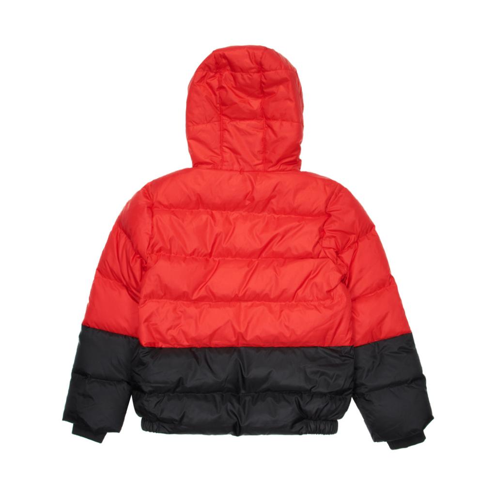 Nike Down Jacket Fashion Trend Windproof Warm Hooded Versatile Comfortable Kids Jackets Red Black DO3688-657