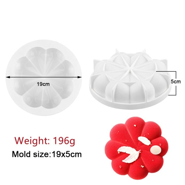 27 Style Silicone Cake Molds Pastry Bakeware Set Non-Stick Mousse Mould Party Dessert Baking Tools Decorating Pan Kitchen Tools Silicone Cupcake Bakin
