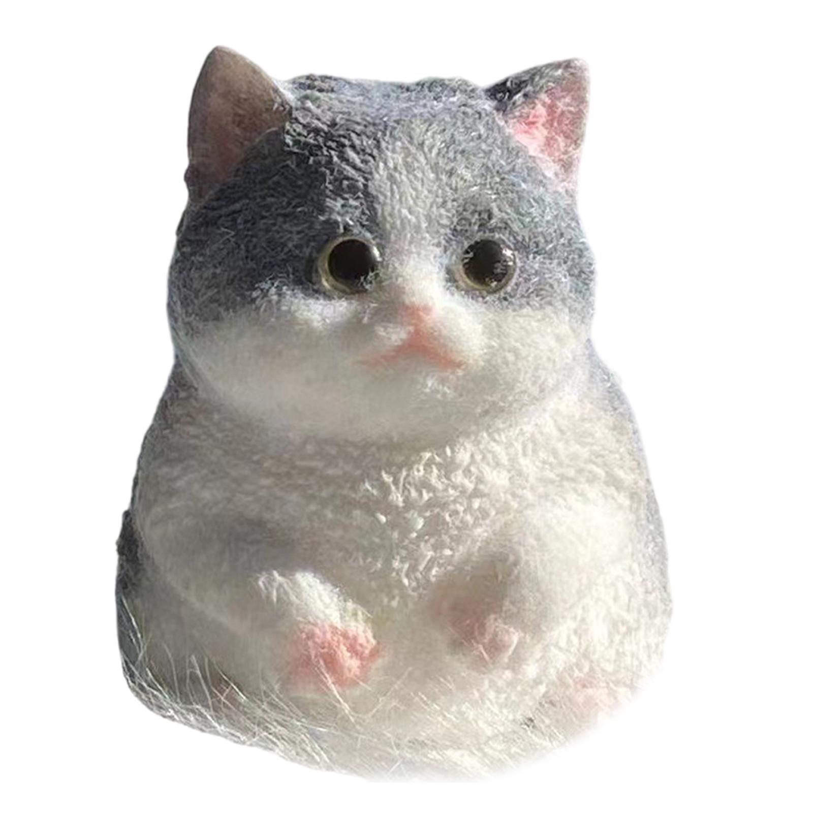 

Новинка, розыгрыш, фигурка котенка, сжимающая игрушка, новинку, кляп, настольная игрушка, расслабляющая игрушка для снятия стресса, щипок, котенок S